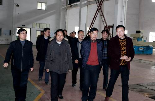 临湘市委书记黄俊钧一行到星空官方网页版_星空(中国)立体停车设备考察调研 